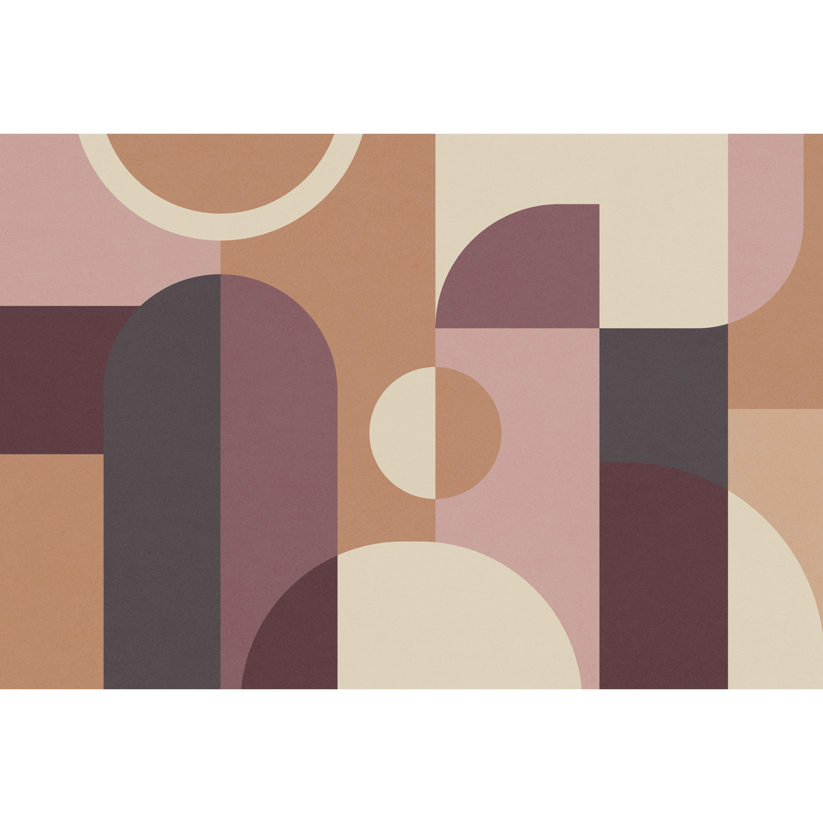 4MURS Papier peint panoramique XL Evolia Rose poudré et ocre Mat