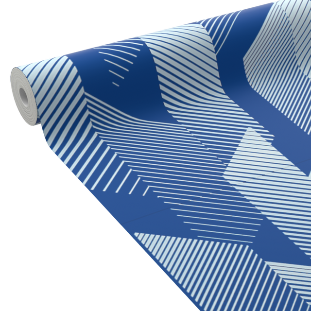 4MURS Papier peint intissé BRUCE coloris bleu électrique