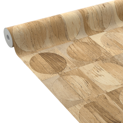 4MURS Papier peint intissé Albay Brun doré