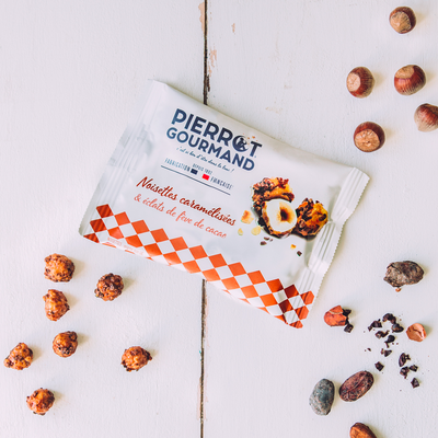 PIERROT GOURMAND Confiserie Les pépites - noisettes caramélisées 45G