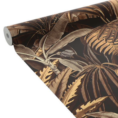 Papier peint intissé Auriane Noir