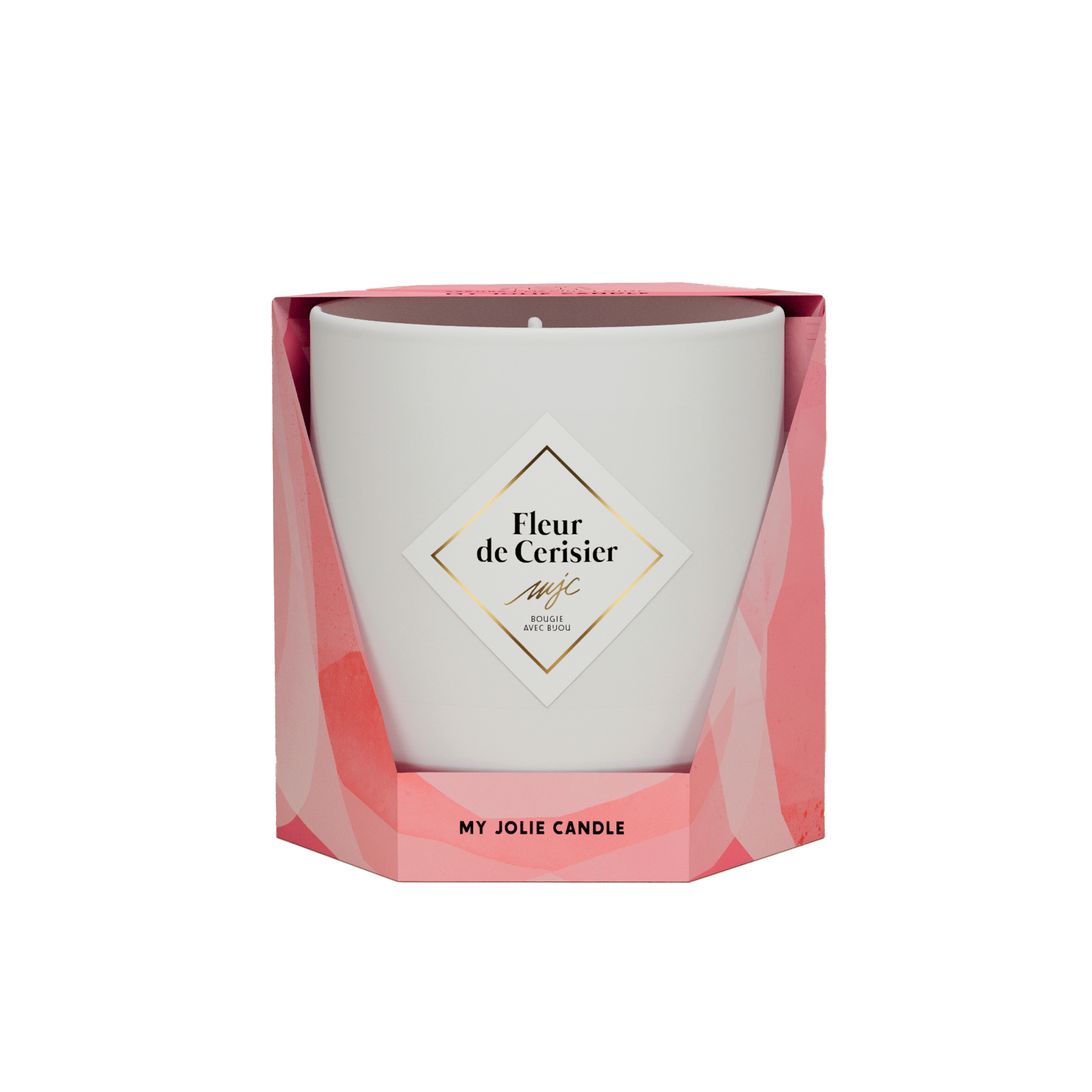 MY JOLIE CANDLE Bougie bijou Les essentielles Blanc Fleur de cerisier 200G