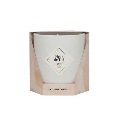 MY JOLIE CANDLE Bougie bijou Les essentielles Blanc Fleur de thé 200G