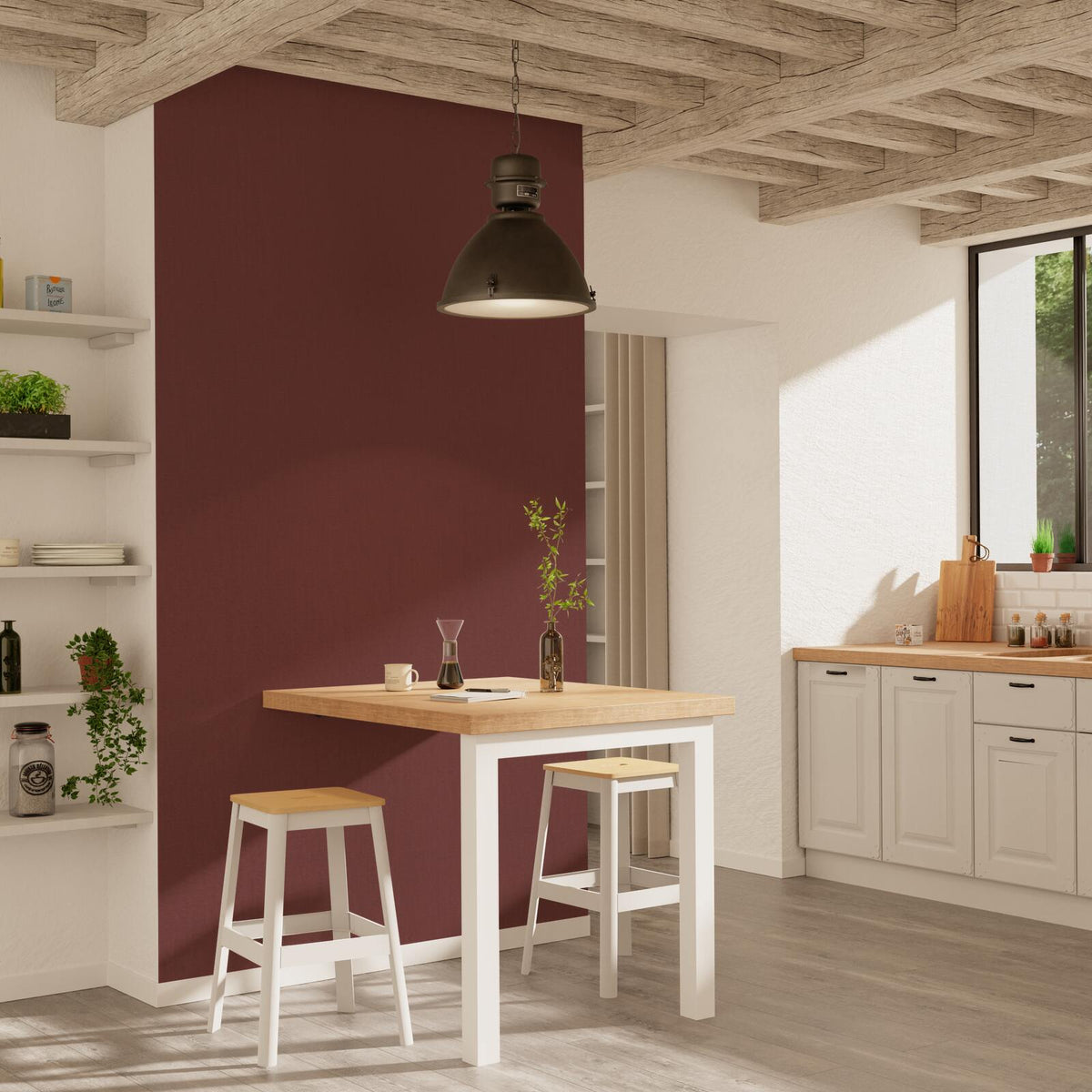 Papier peint intissé Florentine Grenade Trame