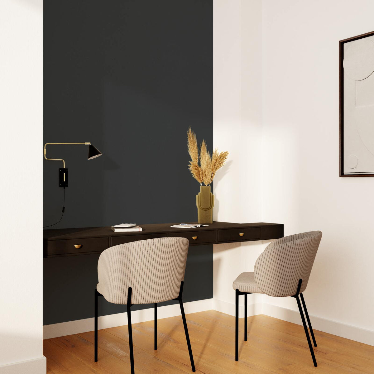 4MURS Papier peint intissé Lazaro Noir Cuir