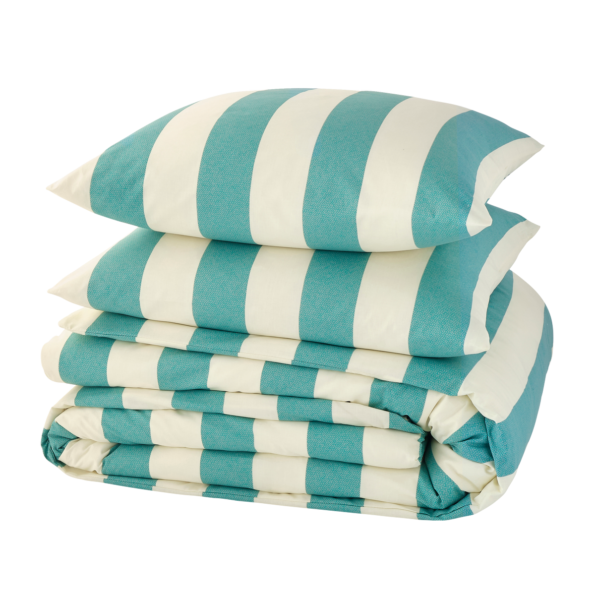 4MURS Parure de lit en toile de coton Dee Vert/jaune