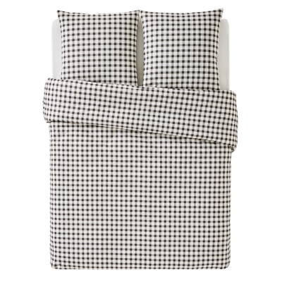 4MURS Parure de lit en toile de coton Sol Beige/anthracite