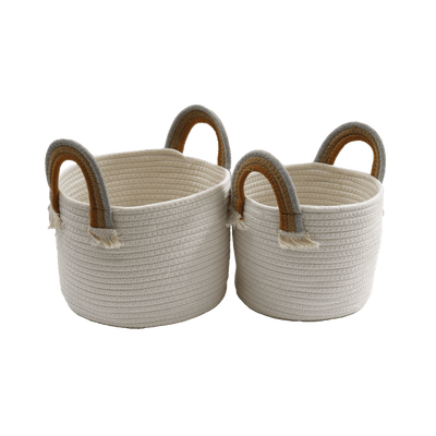 Panier de rangement Arc-en-ciel Beige