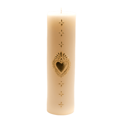 AMADEUS CADES Bougie Coeur Beige