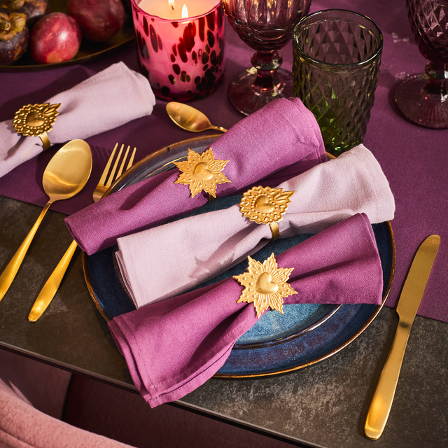 Amadeus Cades Rond de serviette EX VOTO coloris or