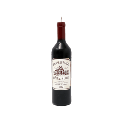 Bougie Bouteille de vin Noir