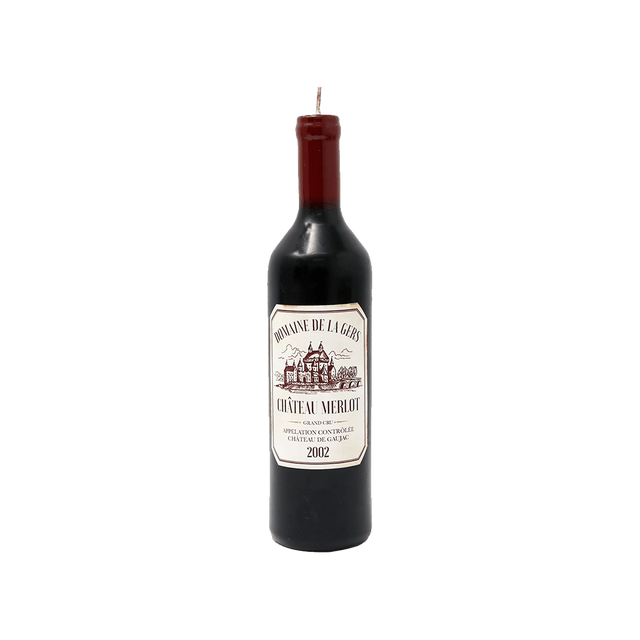 Bougie BOUTEILLE DE VIN coloris noir