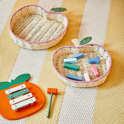 Panier de rangement Pomme Beige