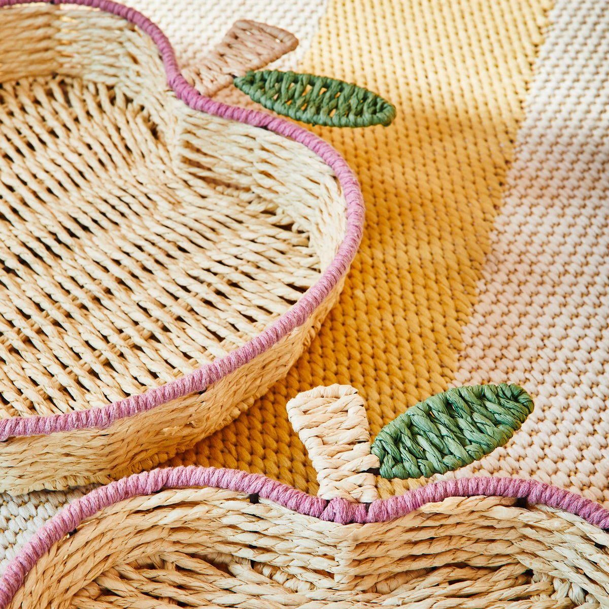 Panier de rangement Pomme Beige