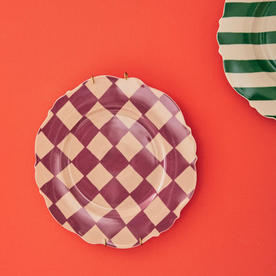 Assiette Lexi Beige, rose