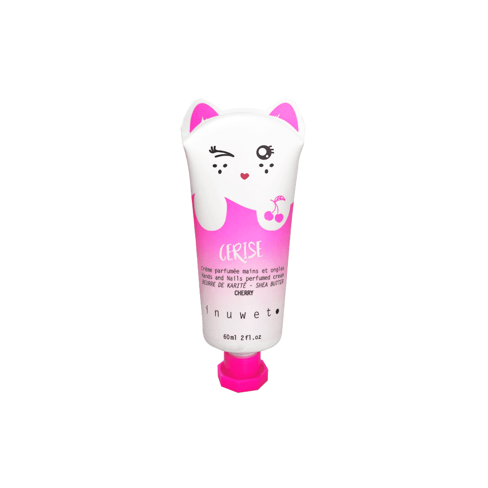 INUWET Crème mains Chat cerise Rose Cerise 60ML