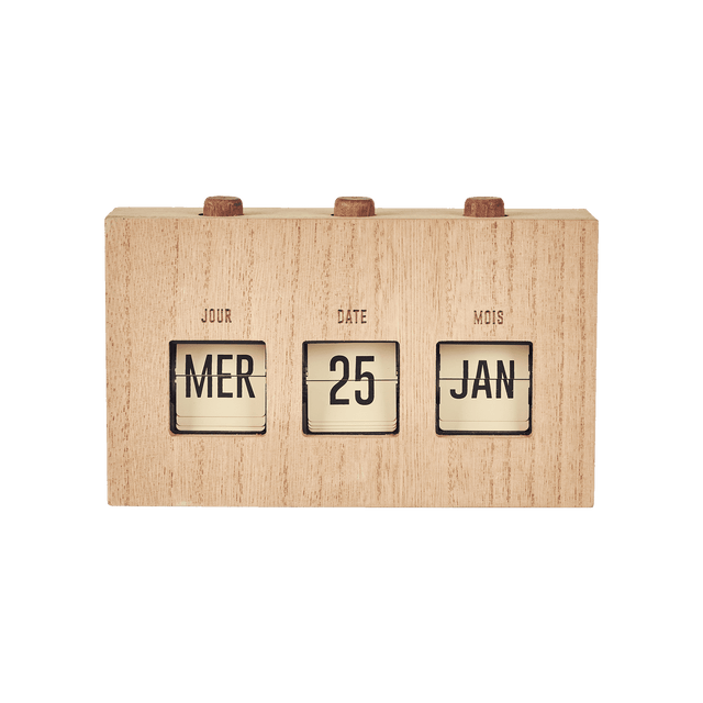 Calendrier FLIP FLAP coloris beige
