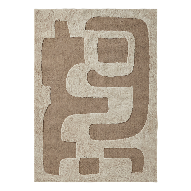 Tapis ORAN coloris ivoire sable 160 x 230 cm