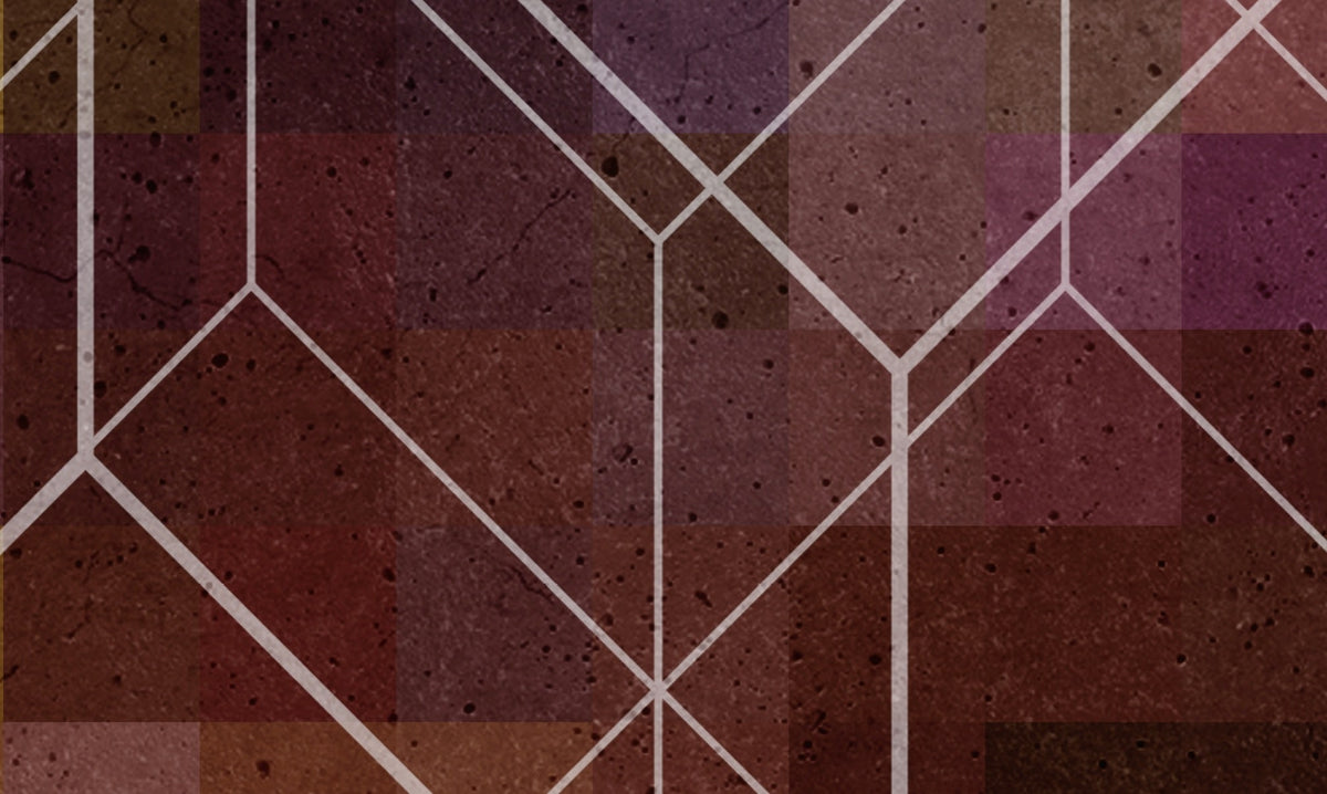 Papier peint panoramique XL Pixelcolors Rose fuchsia et orange sanguine Satiné