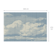 Papier peint panoramique XL Nube Bleu ciel Satiné
