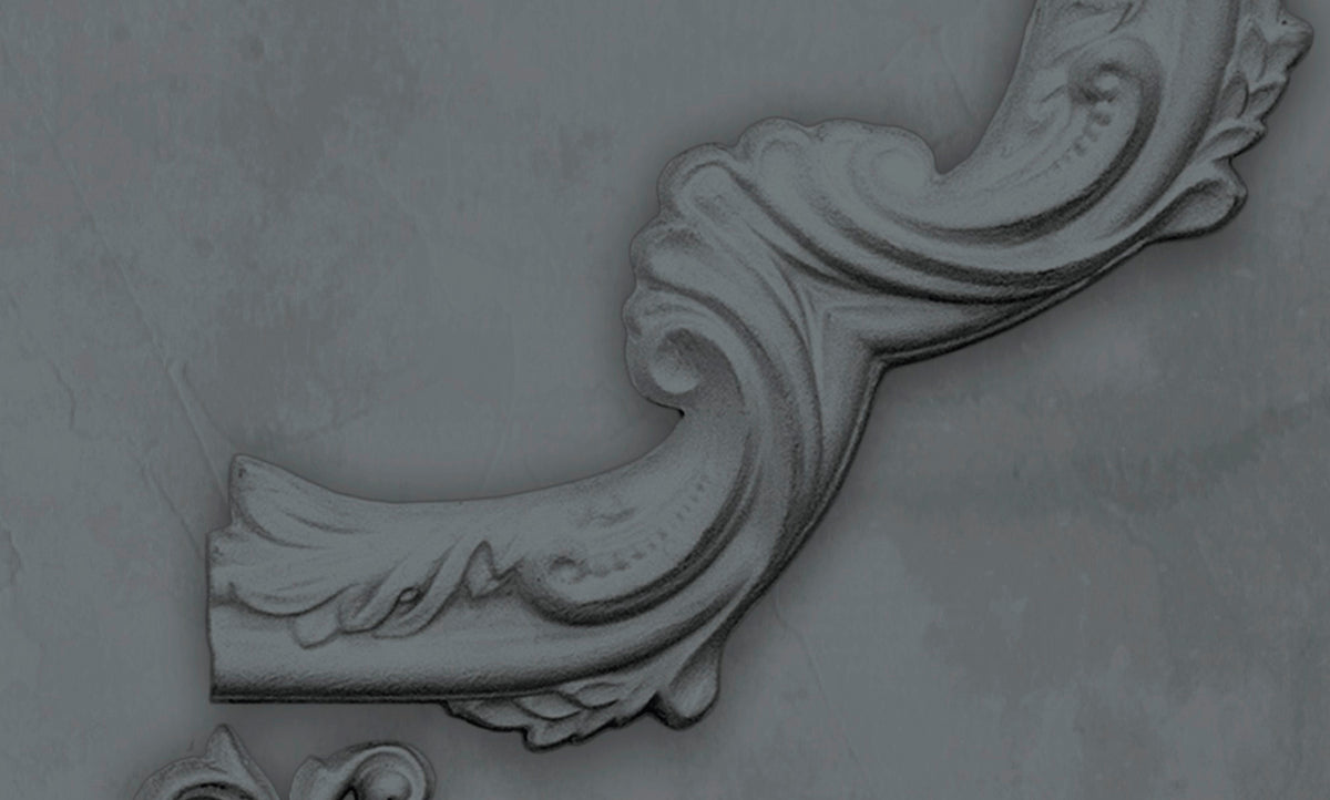 Papier peint panoramique XL Agnes Gris moyen Satiné