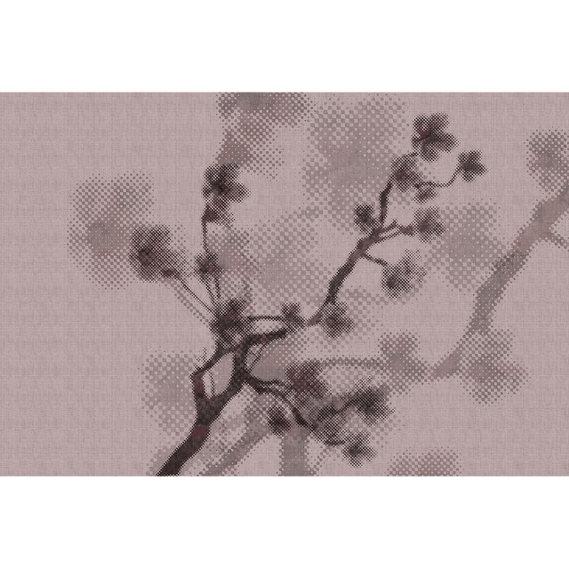 Papier peint panoramique XL RAMA 400 x 270 cm rose poudré