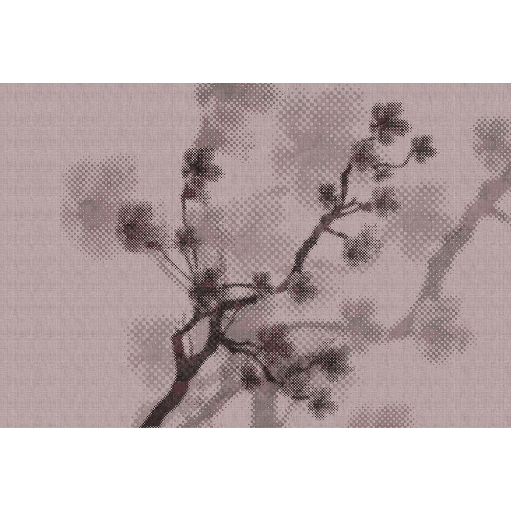 Papier peint panoramique XL Rama Rose poudré Satiné