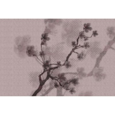 Papier peint panoramique XL Rama Rose poudré Satiné