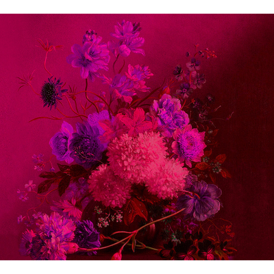 Papier peint panoramique XL Grappolo Fuchsia Satiné