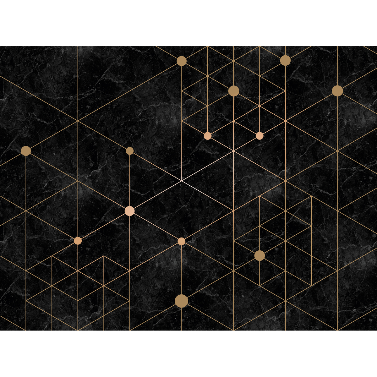 Papier peint panoramique XL Myrama Noir Satiné