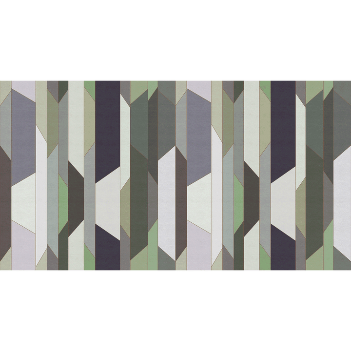 Papier peint panoramique XXL Theotime Vert Satiné