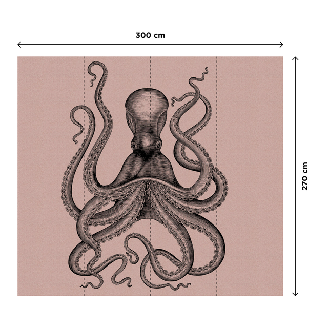 Papier peint panoramique XL POLPITO 300 x 270 cm