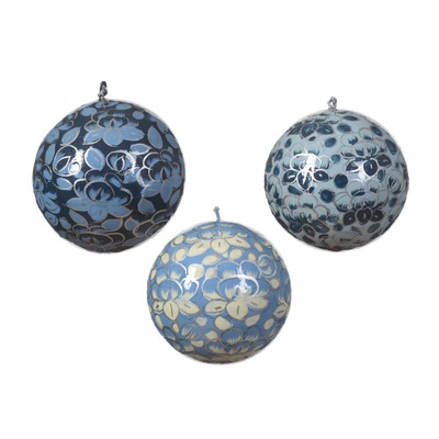 Décoration à suspendre Boule winter l Bleu