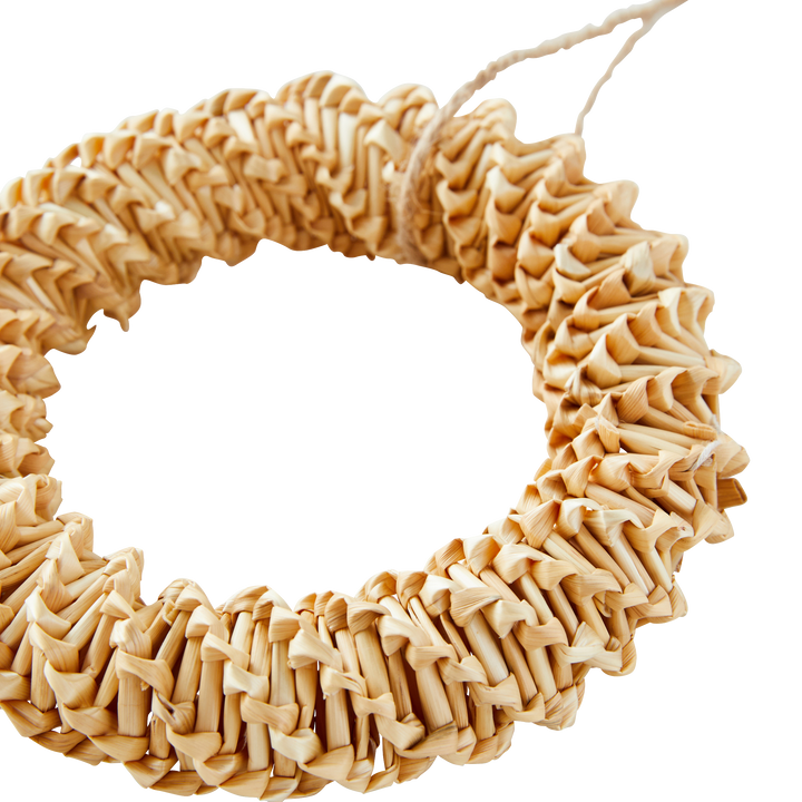 Décoration à suspendre Couronne l Paille