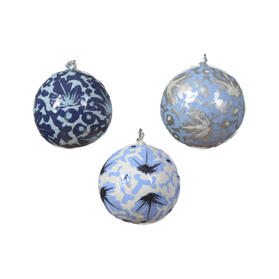 Décoration à suspendre Boule winter l Bleu