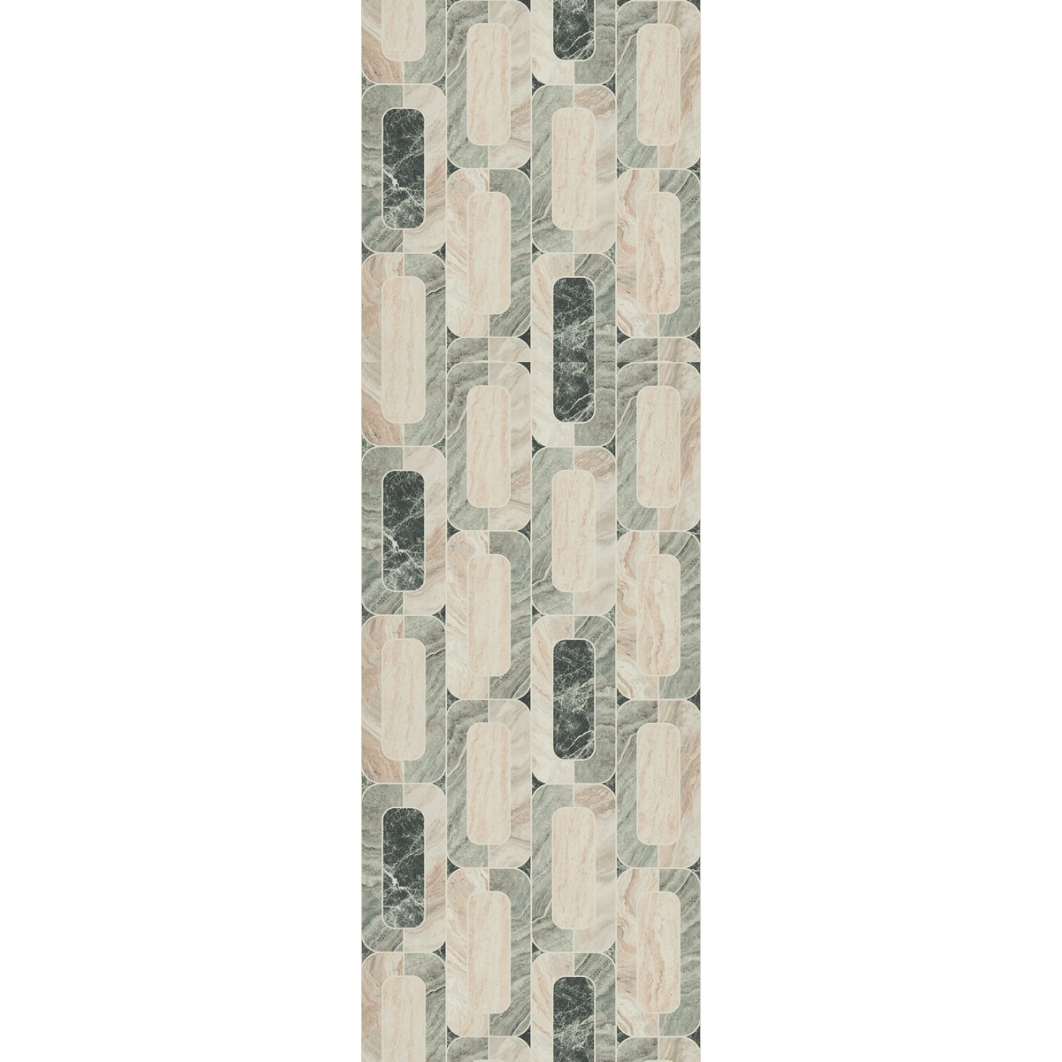 4MURS Papier peint intissé Narcisse Vert de gris