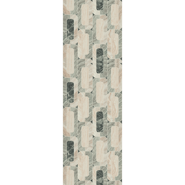 4MURS Papier peint intissé NARCISSE coloris vert de gris