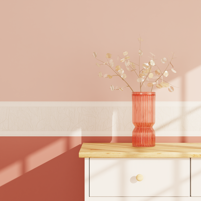 Frise FOLINA coloris blanc nacre