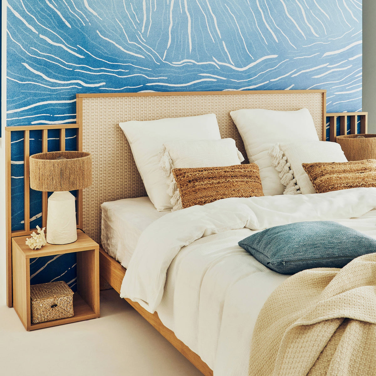 4MURS Tête de lit Motel Décor chêne