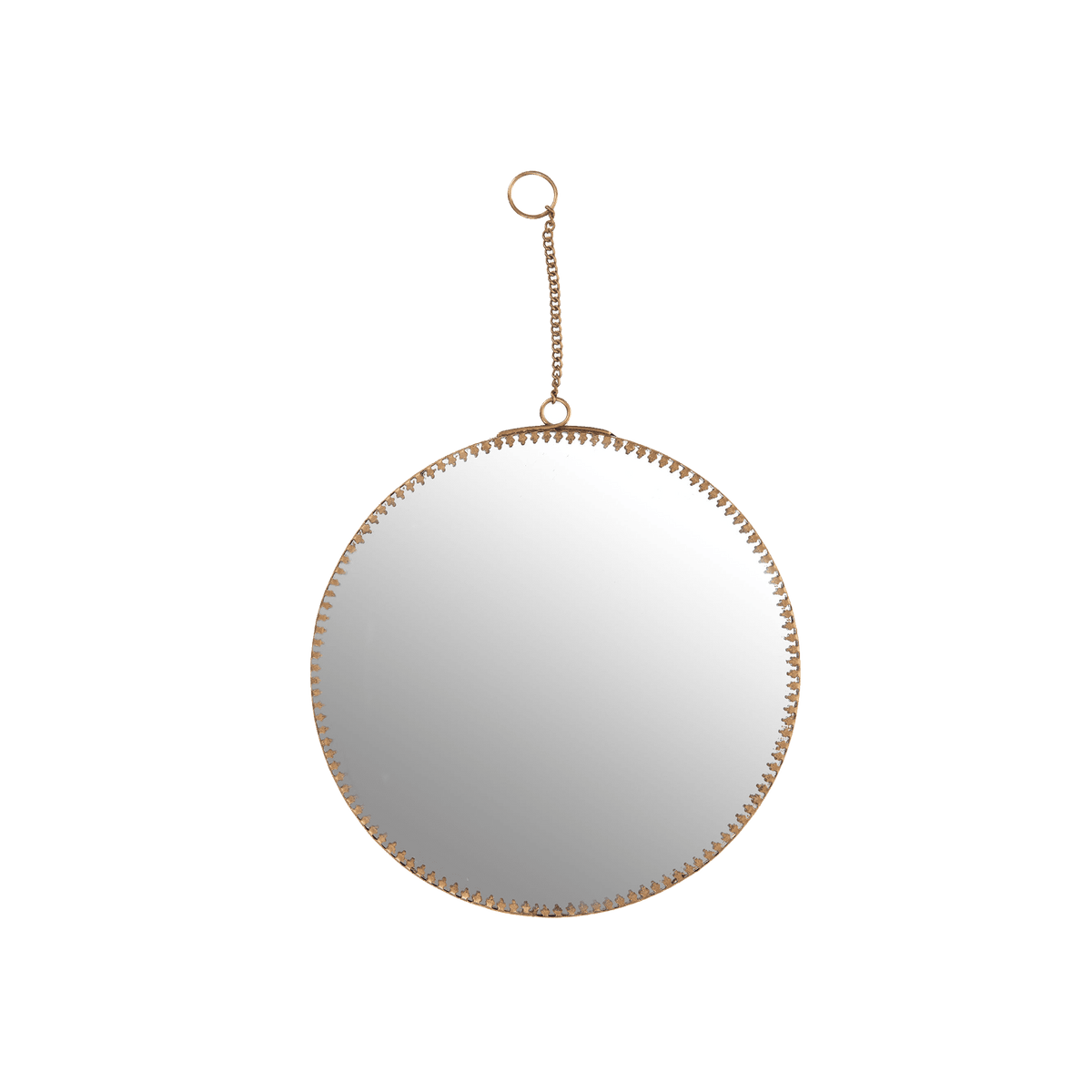 AMADEUS CADES Miroir en métal Perla Or