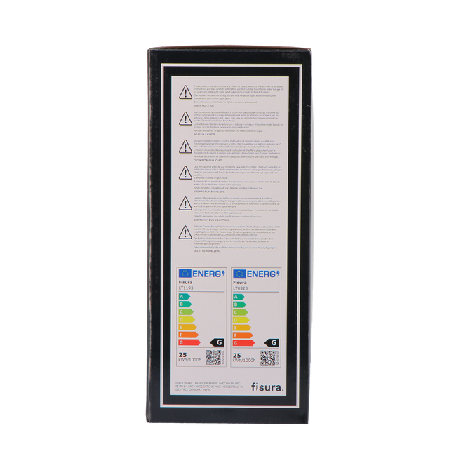 Fisura Lampe à lave LAVA CHROMÉE coloris argent 39,5 x 11 cm