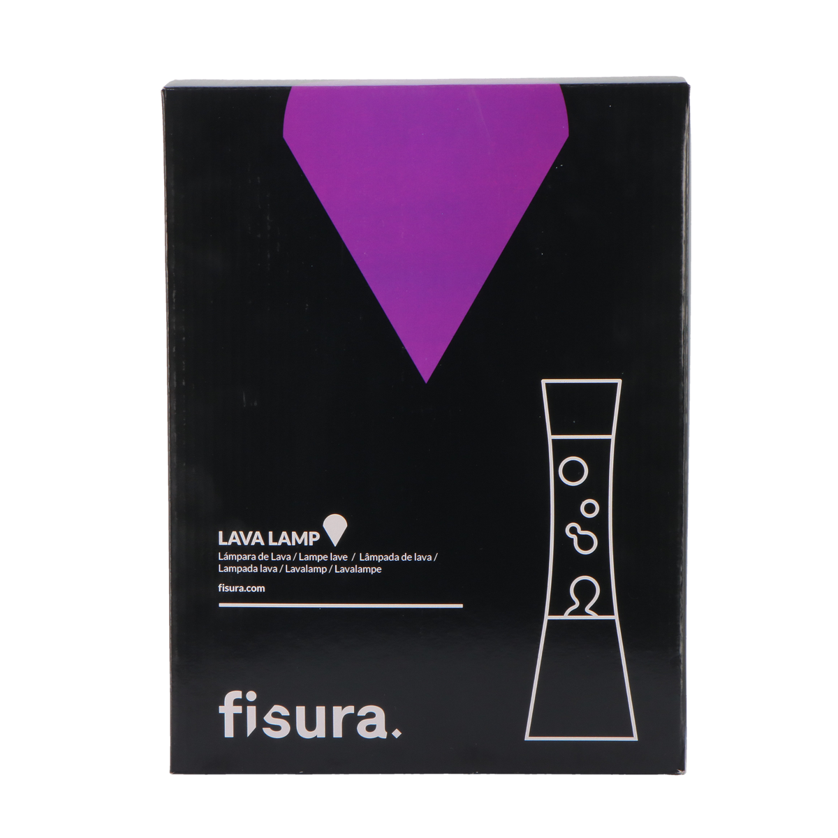 FISURA Lampe à lave Lava black Noir