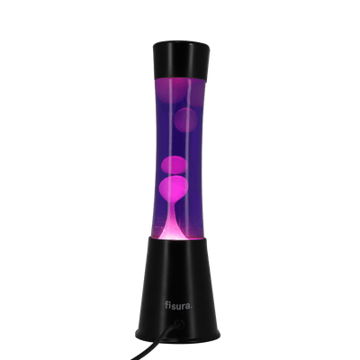 FISURA Lampe à lave Lava black Noir
