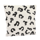 Coussin Leonia Ivoire/noir