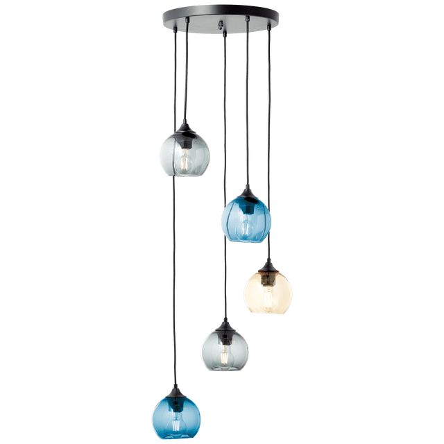 Suspension AMIRI coloris gris, bleu, ambre 150 x 50 cm