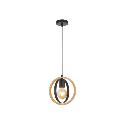 Suspension Quebec Noir et naturel