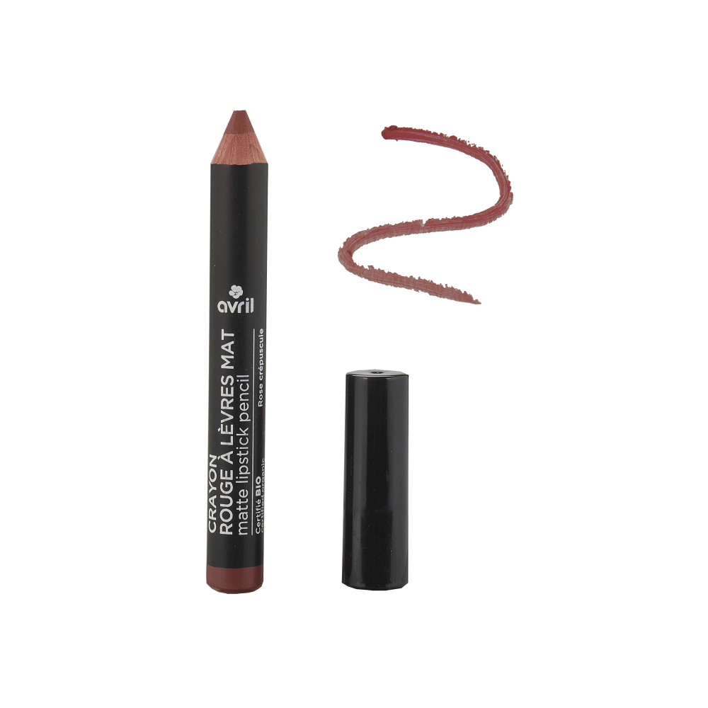AVRIL Rouge à lèvres Crayon mat jumbo rose crépuscule Rose foncé 2G