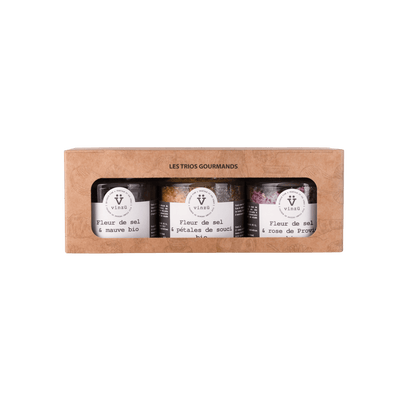 VINZÜ Coffret Fleur de sel aux fleurs bio 195G