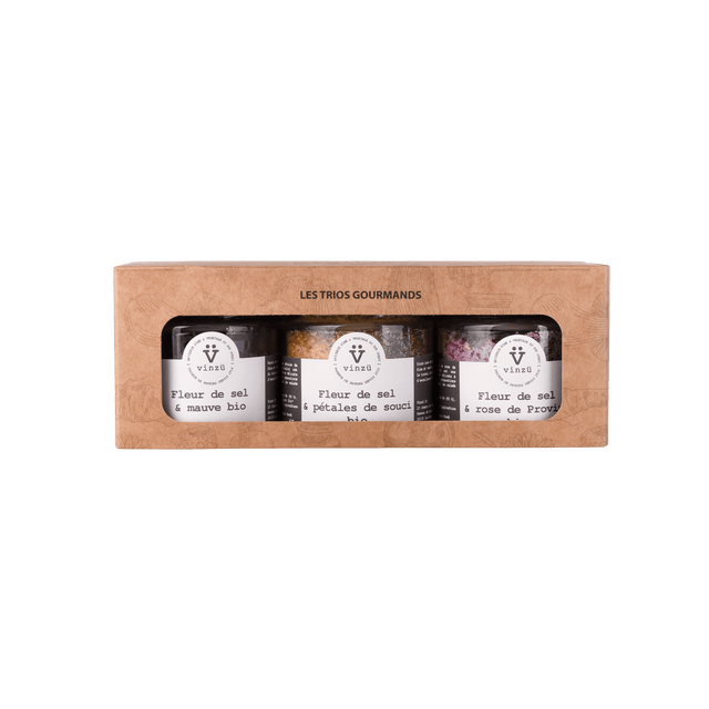 VINZÜ Coffret FLEUR DE SEL AUX FLEURS BIO
