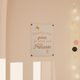 Plaque murale en bois Princesse Blanc